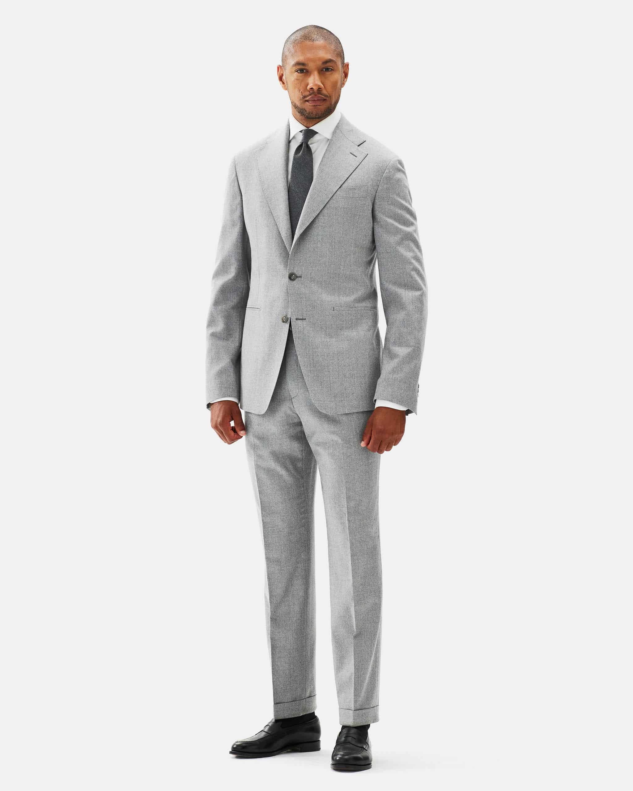 Ljusgrå kostym flanell image 1