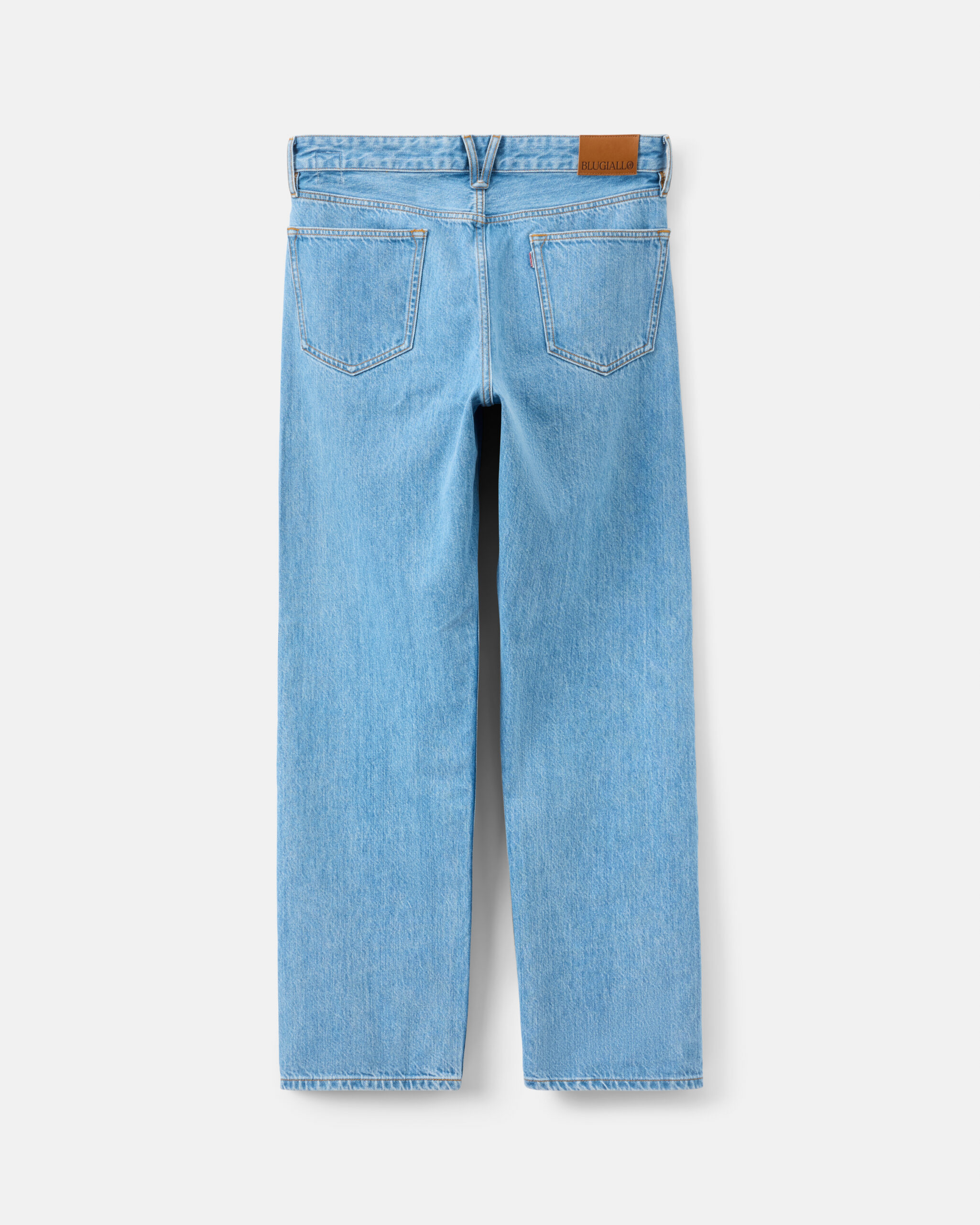 Måttsydda 'Sloane' Jeans ljusblå tvättad selvedge image 4