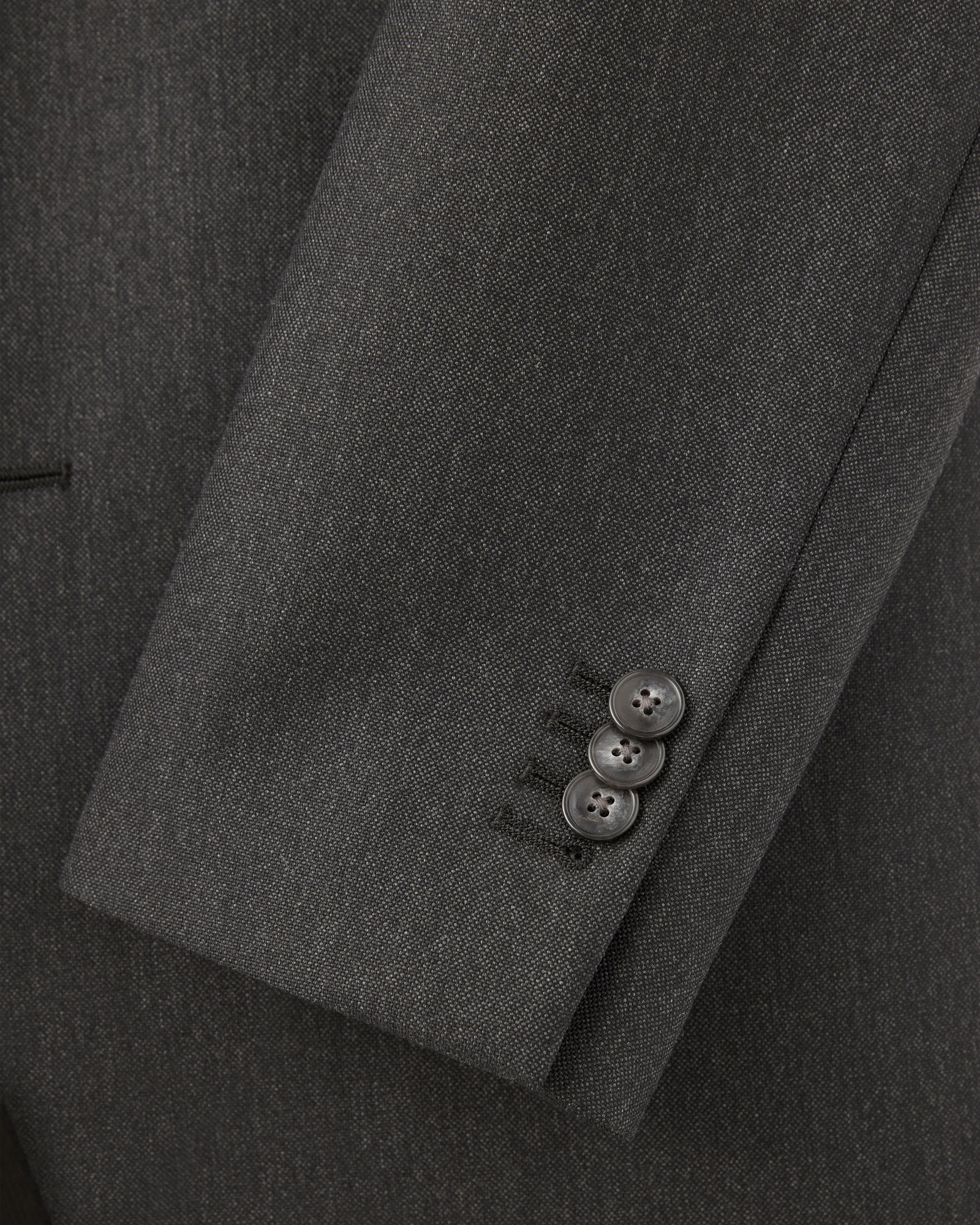 Kostym plain weave mörkgrå image 1