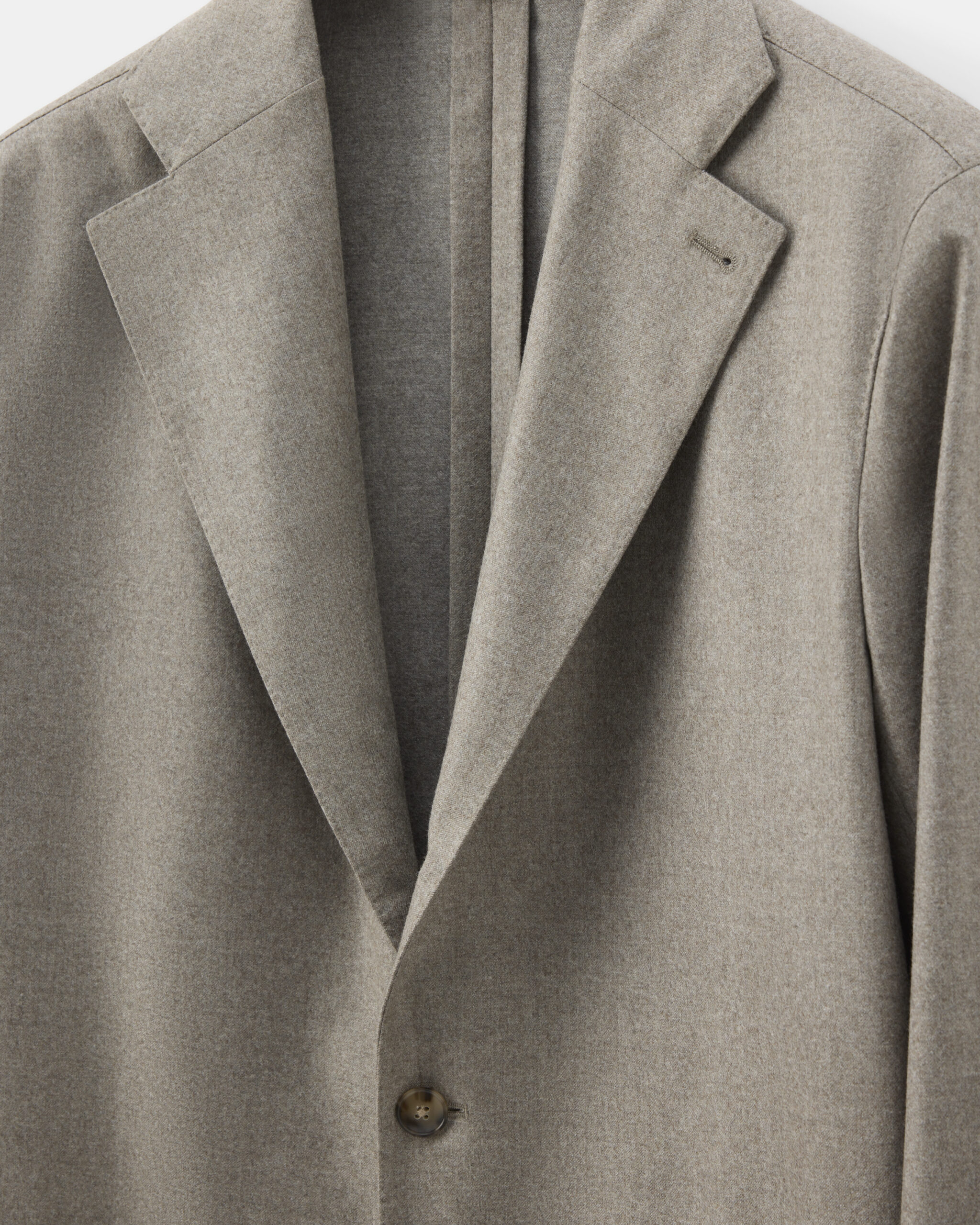 RTW 'Metro' Soft Suit taupe beige borstad ull-flanell image 4