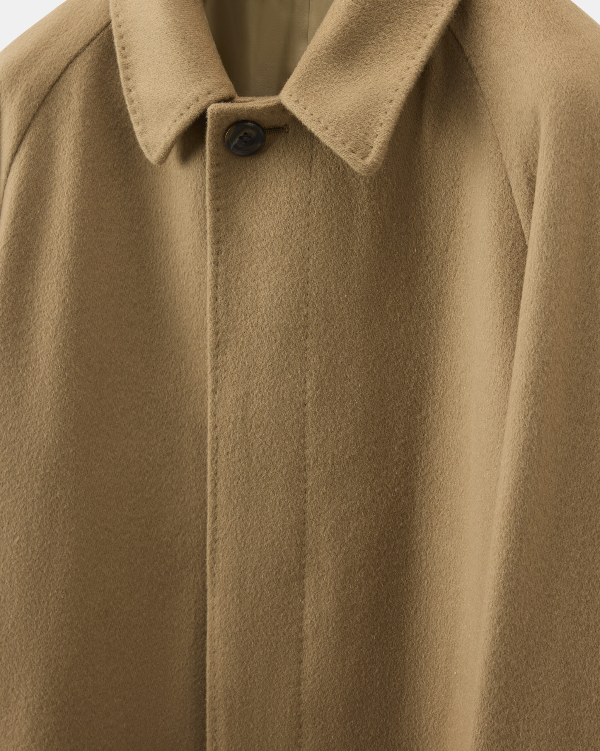 Måttsydd 'Sloane' Raglan Ytterrock Kamelfärgad Ull & Kashmir image 3