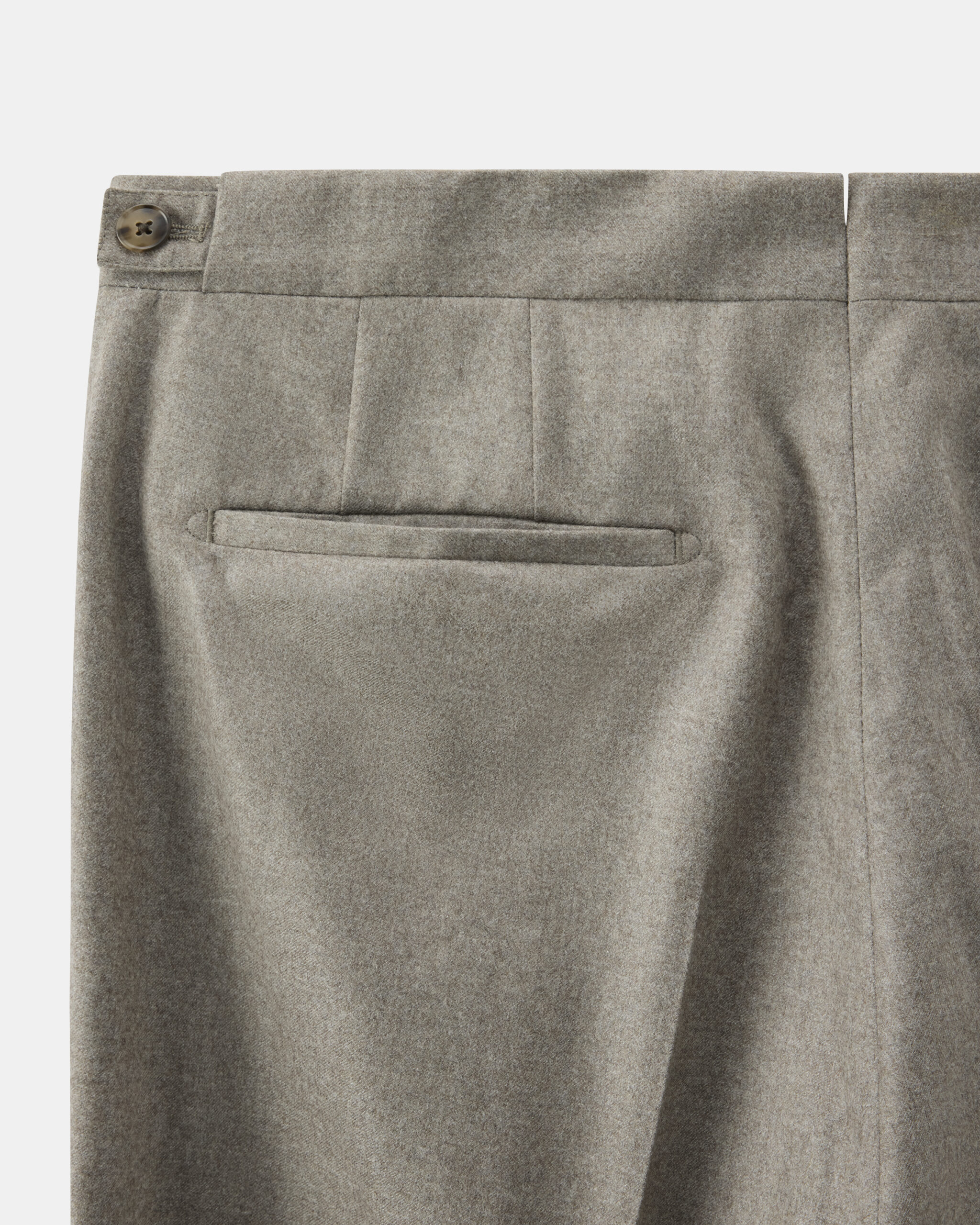 RTW 'Metro' Soft Suit taupe beige borstad ull-flanell image 8