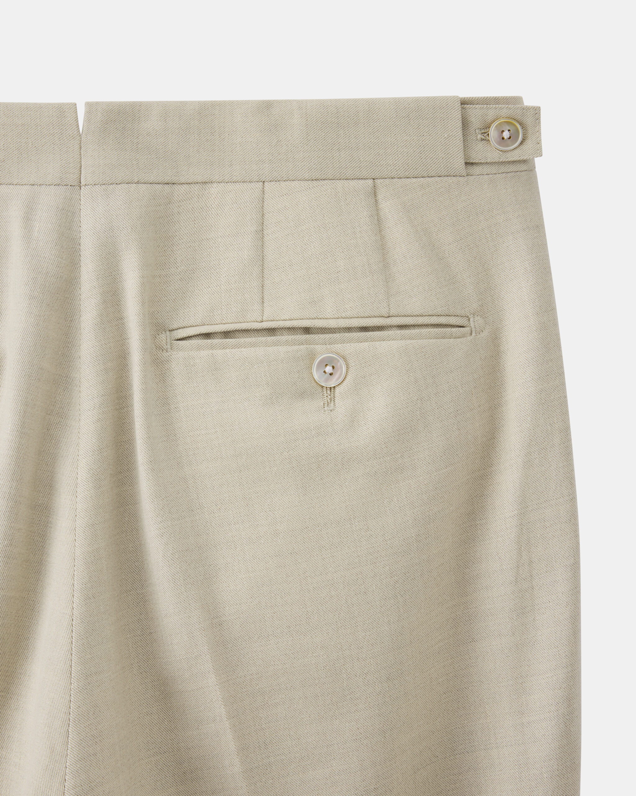 Måttsydd Soft Suit Beige Ull, Silke & Linne image 8