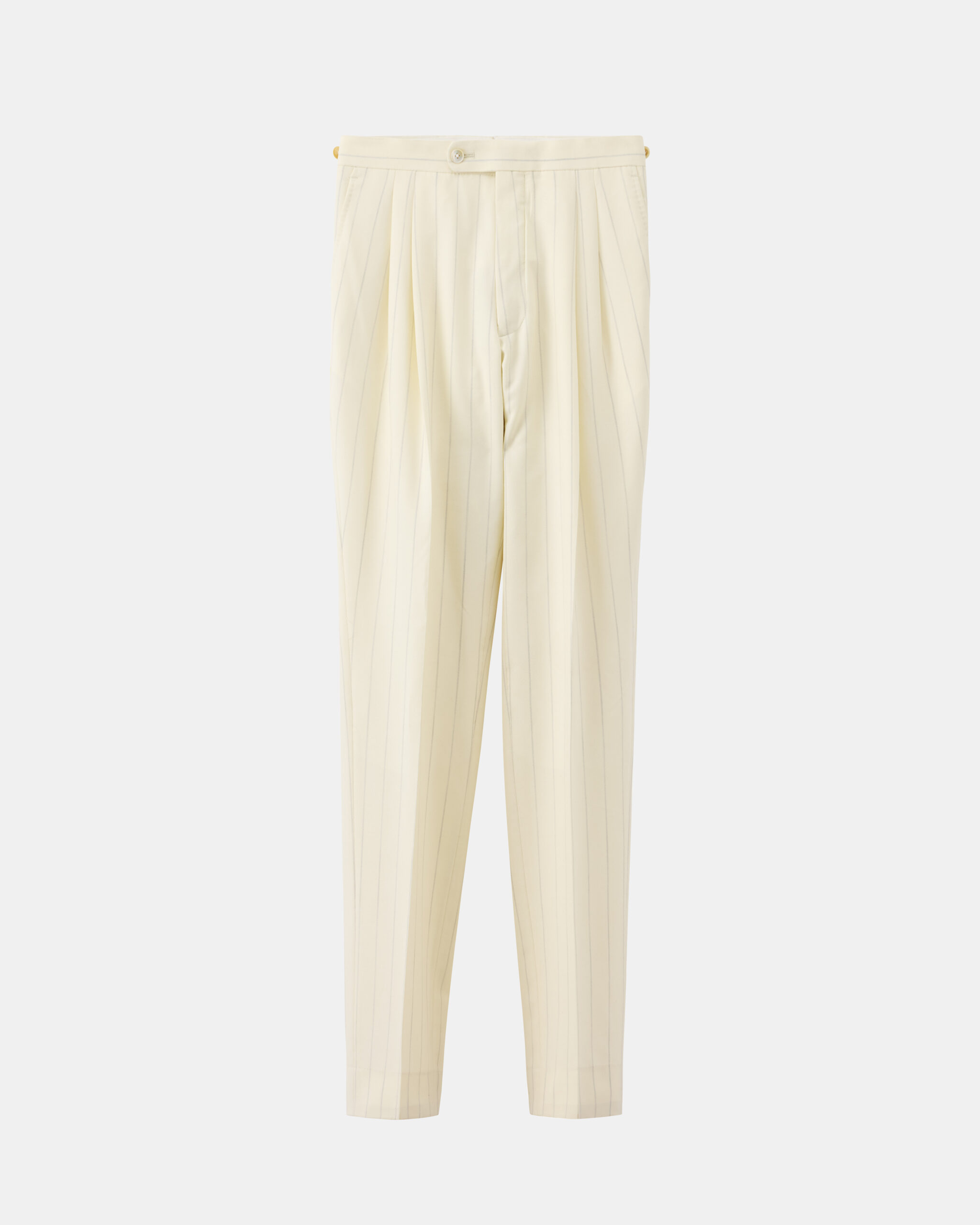 Soft Suit Off White White 'Pencil Stripe' Superfine Wool image 3