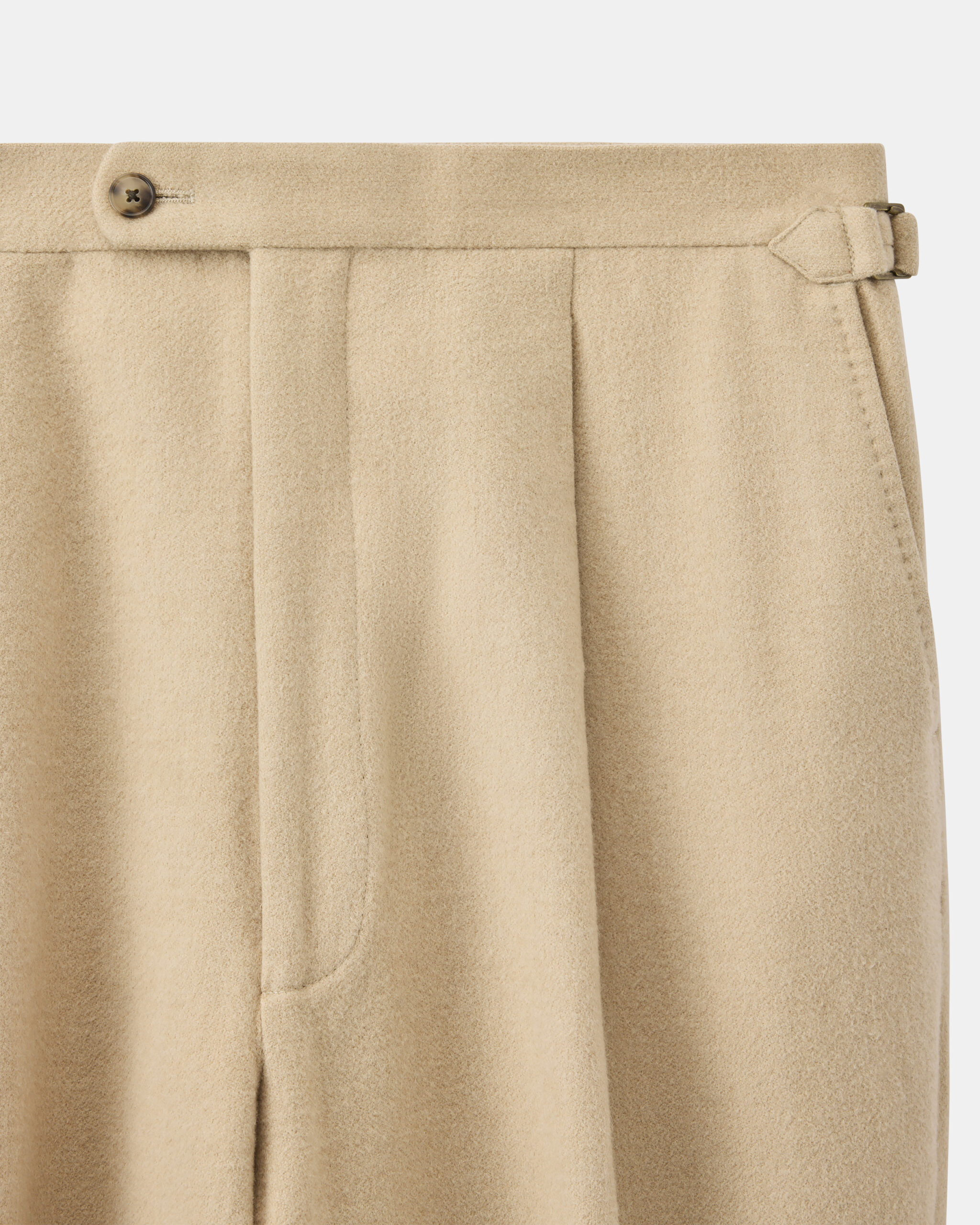 Måttsydd Byxa Sand Beige 330 Baby Camel Wool image 4