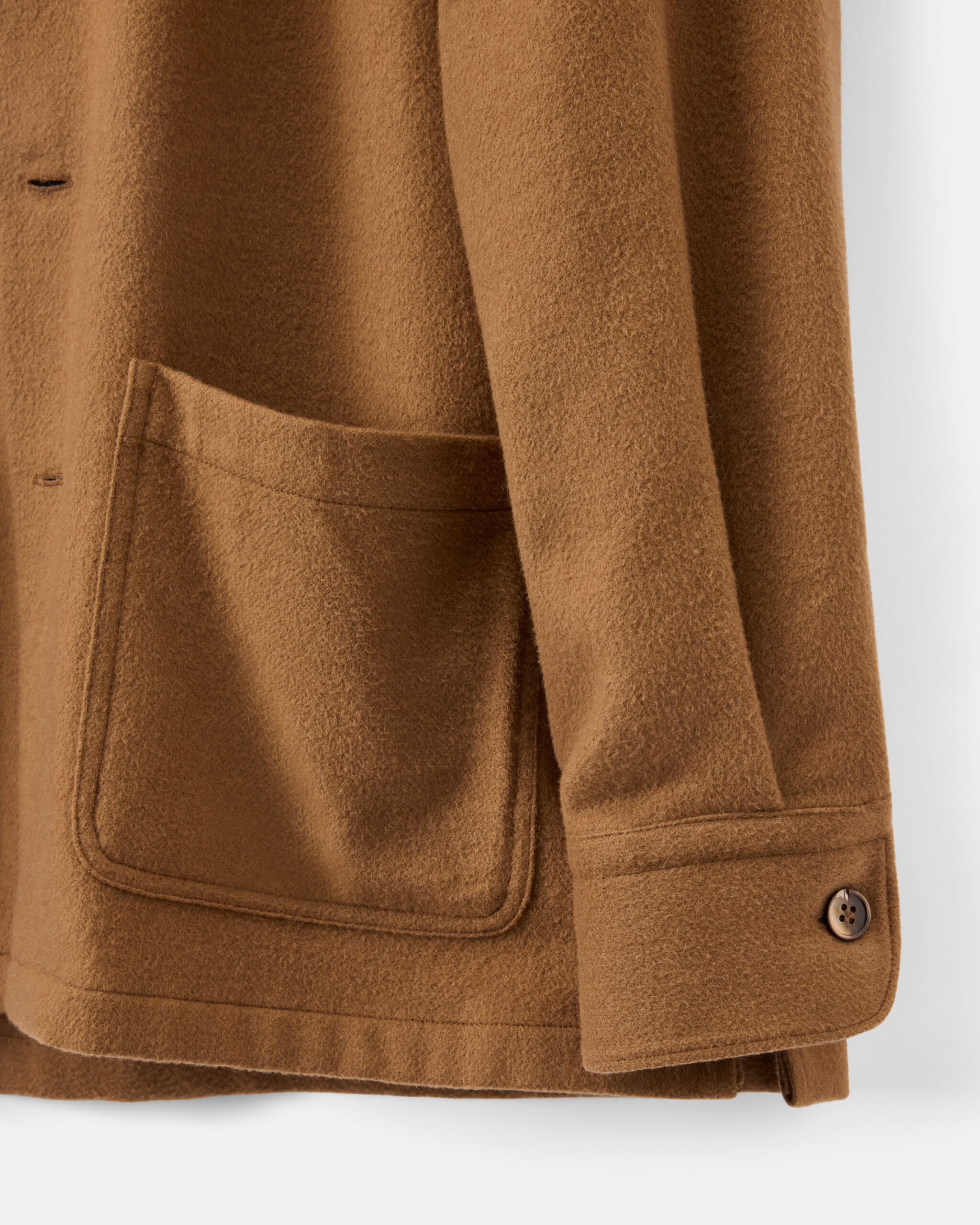 Måttsydd Shirt Jacket 330 Kamelbrun Baby Camel Wool image 4