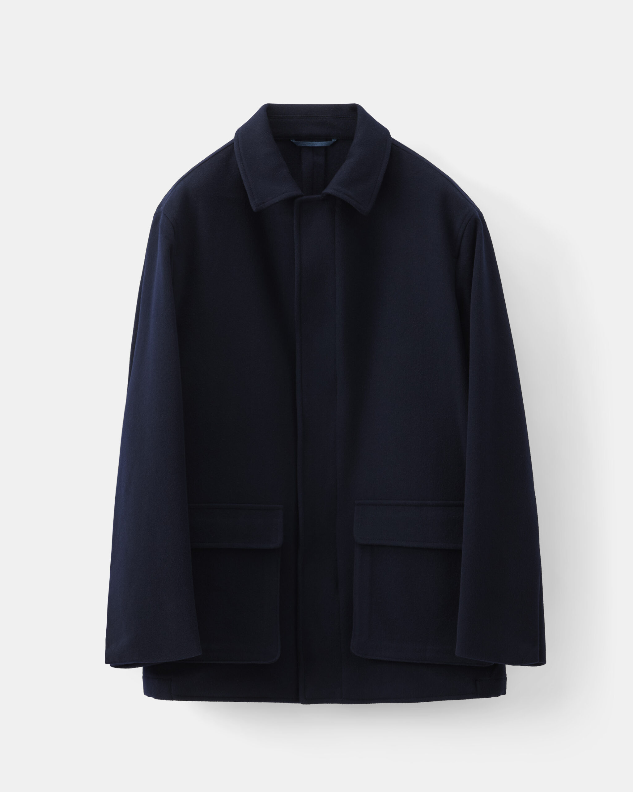 Måttsydd 'Capolavoro' City Jacket Mörkblå 590g borstad ull image 5