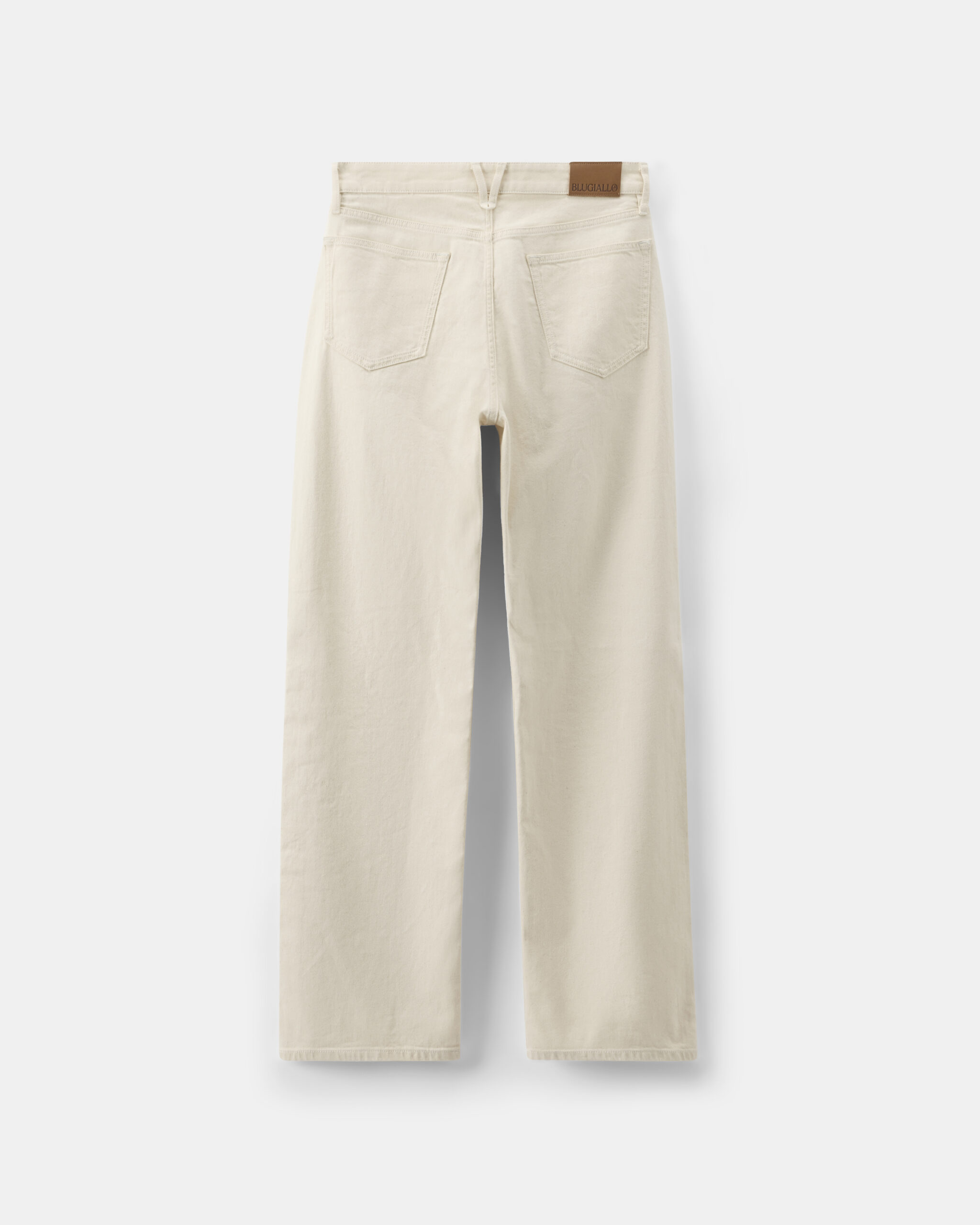 Måttsydda ‘90201’ Jeans 9oz Ecru beige stretch denim image 3
